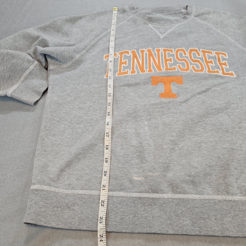 Unbranded Tennessee‎ Sweatshirt Mens L Gray Volunteers NCAA Collegiate Raglan - Picture 8 of 8